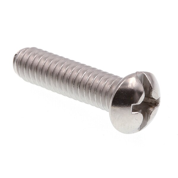 Prime-Line Machine Screw, Round, Phil/Sltd Comb Drive 1/4in-20 X 1in 18-8 Stainless Steel 25PK 9005355 - main